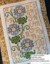 Load image into Gallery viewer, BLUE FLOWERS--GREETING CARD