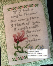 Load image into Gallery viewer, SINGLE FLOWER--GREETING CARD