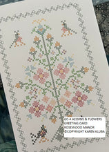 Load image into Gallery viewer, ACORNS & FLOWERS--GREETING CARD
