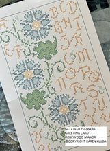 Load image into Gallery viewer, BLUE FLOWERS--GREETING CARD