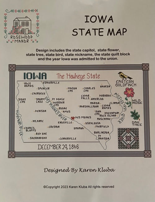 IOWA STATE MAP
