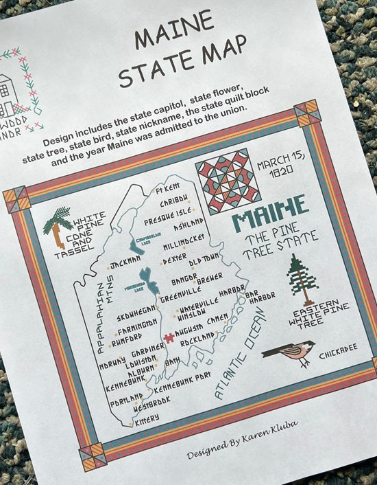 MAINE STATE MAP