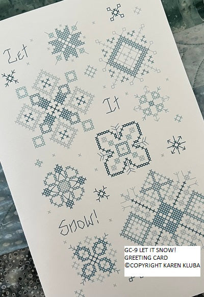 LET IT SNOW!---GREETING CARD